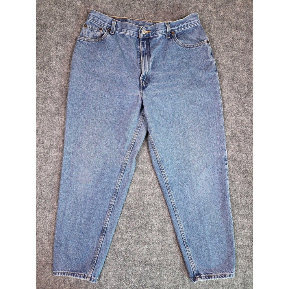 Vintage Levi's 550 Relaxed Fit Jeans Women 34x27.5 Blue Medium Wash Tapered Leg
